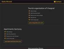 Tablet Screenshot of darkomitrovic.com